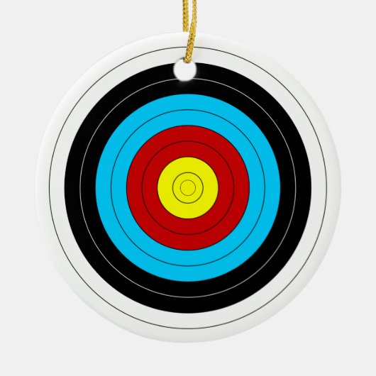 Archery Target Keramisch Ornament (Voorkant)