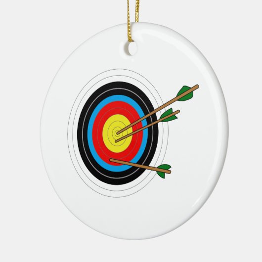 ARCHERY TARGET KERAMISCH ORNAMENT (Links)