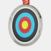 Archery Target Metalen Ornament (Links)