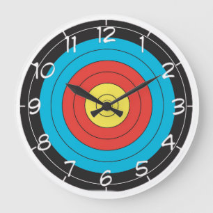 "Archery Target"-ontwerpwandklokken Grote Klok