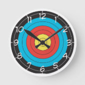 "Archery Target"-ontwerpwandklokken Ronde Klok (Voorkant)