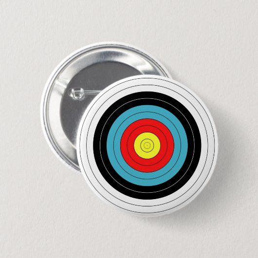 ARCHERY TARGET Pin / Button Badge (Voorkant /achterkant)