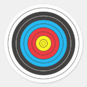 Archery Target Ronde Sticker (Voorkant)