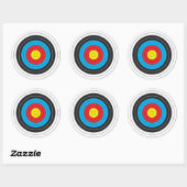 Archery Target Ronde Sticker (Vel)