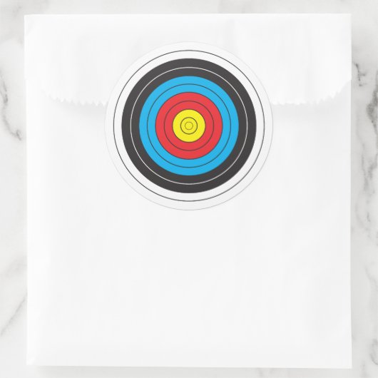Archery Target Ronde Sticker (Tas)