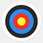 Archery Target Ronde Sticker (Voorkant)