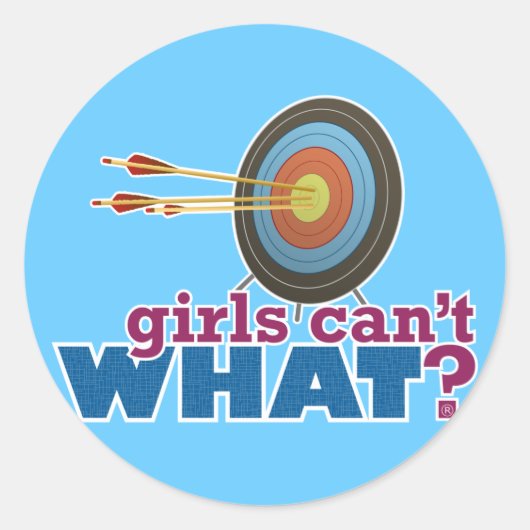 Archery Target Ronde Sticker (Voorkant)