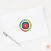Archery Target Ronde Sticker (Envelop)