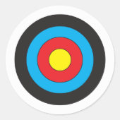 Archery Target Ronde Sticker (Voorkant)