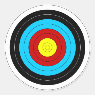 Archery Target Ronde Sticker