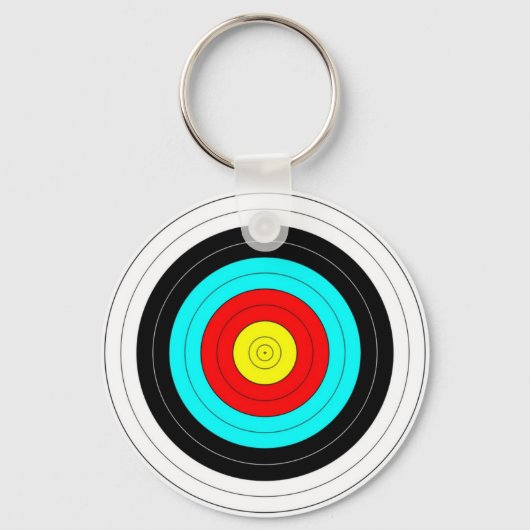 Archery Target Sleutelhanger (Voorkant)