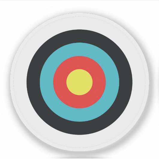 Archery Target Sticker (Voorkant)