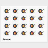 Archery Target Vierkante Sticker (Vel)