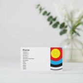 Archery Target Visitekaartje (Staand voorkant)