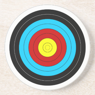 Archery Target Zandsteen Onderzetter
