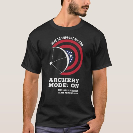 Archery Team Archer Supporter Masters USA Archery T-shirt (Voorkant)
