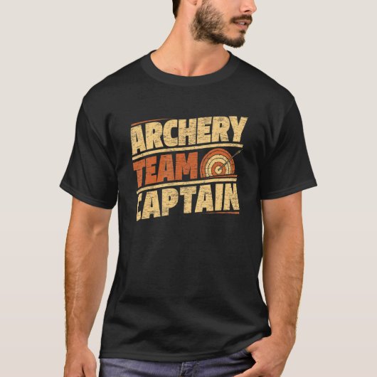 Archery Team Captain Bowman Bow Arrows Archery C T-shirt (Voorkant)