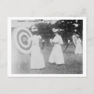 Archery Tournament in Boston, MA-foto Briefkaart