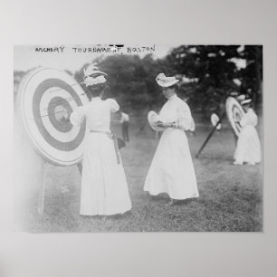 Archery Tournament in Boston, MA-foto Poster
