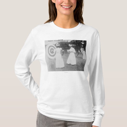 Archery Tournament in Boston, MA-foto T-shirt (Voorkant)