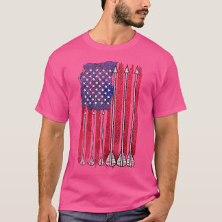 Archery Usa American Flag Arrows Hunting Bow Arrow T-shirt