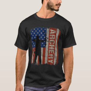 Archery USA American Flag  op 4 juli Gift T-shirt