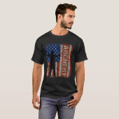 Archery USA American Flag  op 4 juli Gift T-shirt (Voorkant volledig)