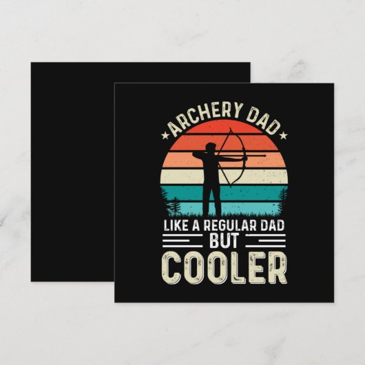 Archery Vader Kaart (Voorkant / Achterkant)