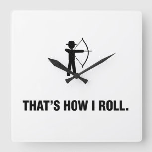 Archery Vierkante Klok