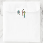 Archery Vierkante Sticker (Tas)