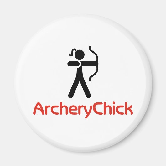 ArcheryChick Logo Magneet (Voorkant)