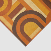 Arches and Sunspots Retro MCM Geometric Design Tissuepapier (Detail)