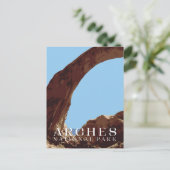 Arches Briefkaart, Nationaal Park Kaart (Staand voorkant)