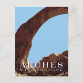 Arches Briefkaart, Nationaal Park Kaart (Voorkant)