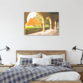 Arches Courtyard Uitzicht Canvas Afdruk (Insitu (Slaapkamer))
