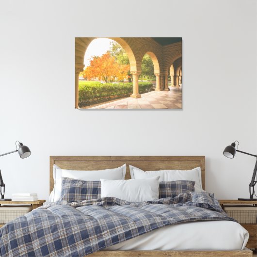 Arches Courtyard Uitzicht Canvas Afdruk (Insitu (Slaapkamer))