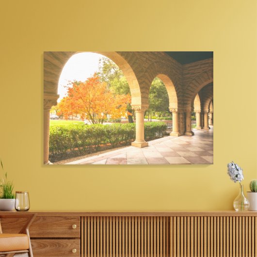 Arches Courtyard Uitzicht Canvas Afdruk (Insitu (Woonkamer))
