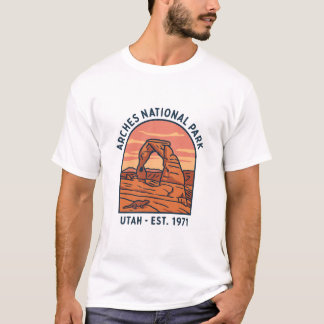 Arches Delicate Arch Vintage Utah Woestijn Park T-shirt
