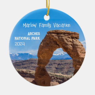 Arches Familie Vakantie Gepersonaliseerd Ornament