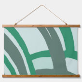 Arches in Groen en Grijs Hangend Wandkleed (Voorkant)