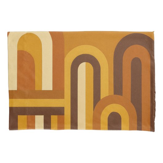 Arches Mid Century Modern Geometrisch Ontwerp Kussensloop (Voorkant-Links)
