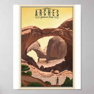 Arches Nationaal Park Litho Kunstwerk Poster