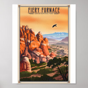 Arches Nationaal Park Litho Kunstwerk Poster