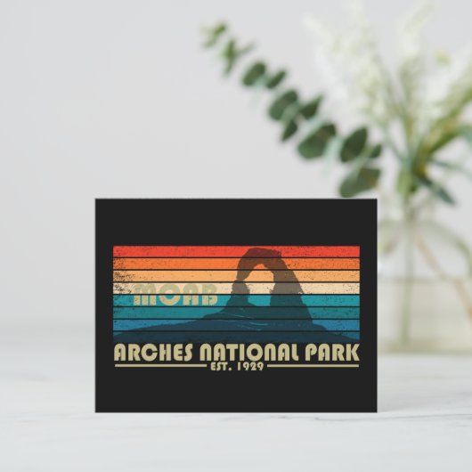 Arches Nationaal park Moab Utah  kunst Feestdagenkaart (Staand voorkant)
