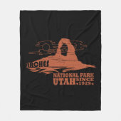 Arches Nationaal park Moab Utah  kunst Fleece Deken (Voorkant)