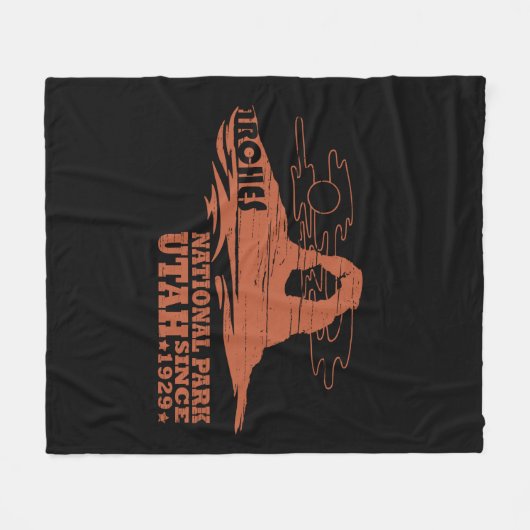 Arches Nationaal park Moab Utah  kunst Fleece Deken (Voorkant (Horizontaal))