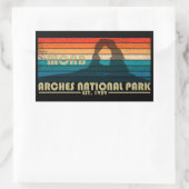 Arches Nationaal park Moab Utah  kunst Rechthoekige Sticker (Tas)