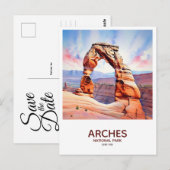 Arches Nationaal Park Save the Date Briefkaart (Voorkant / Achterkant)