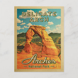 Arches National Park Briefkaart Retro Delicate Arc