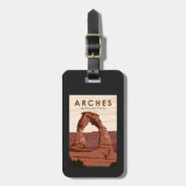 Arches National Park Delicate Arch  Bagagelabel (Voorkant verticaal)